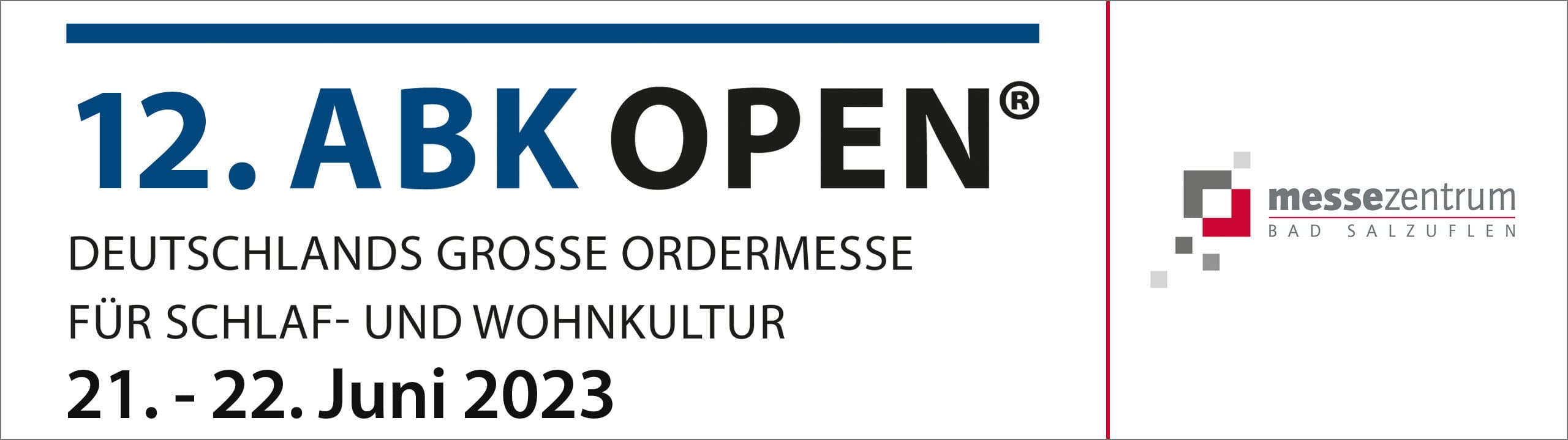 Save the date - ABK OPEN | 21.-22.06.2023 in Bad Salzuflen